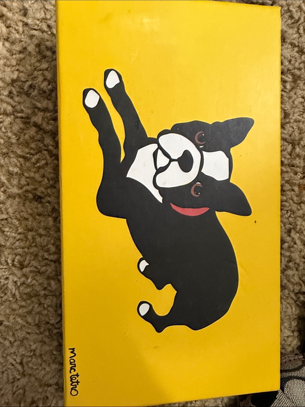 NWT in box MARC TETRO Yellow Dog Print Clutch Wallet - Women's Accessory